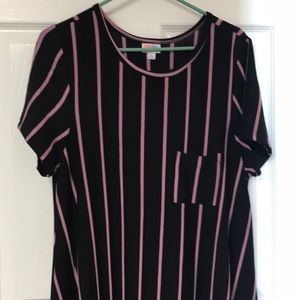 Black and purple Carly dress